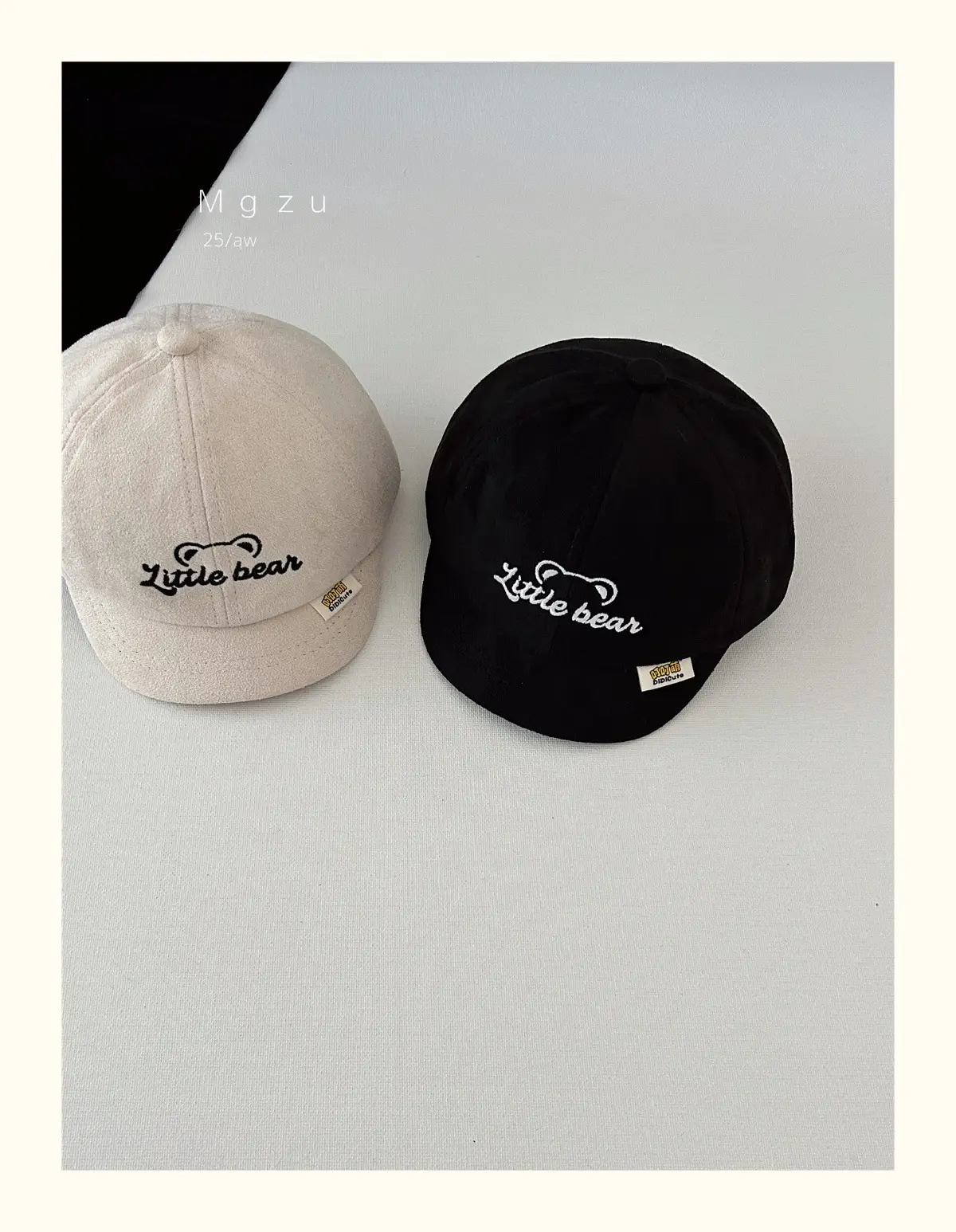 Black "Little Bear" Baseball Cap for Boys — feature 6