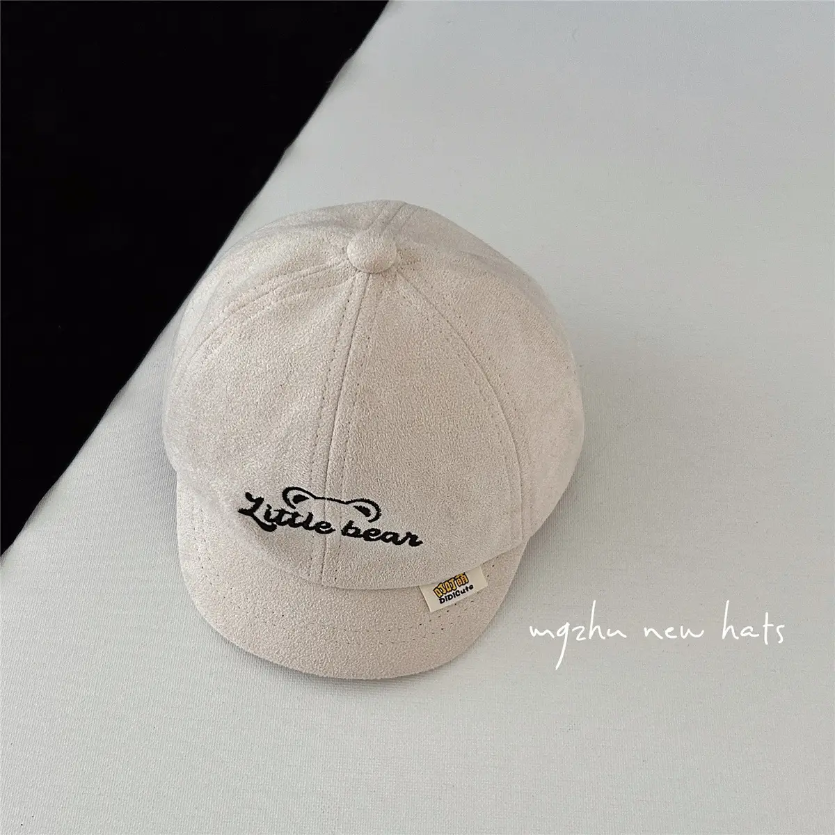 Black "Little Bear" Baseball Cap for Boys - Image 3
