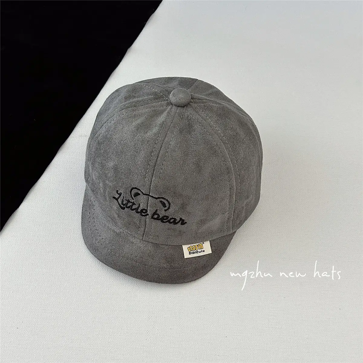 Black "Little Bear" Baseball Cap for Boys - Image 5