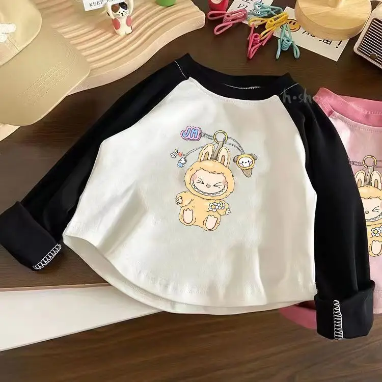 Labubu Kids T-Shirt White Pink Cotton Summer Boys — feature 5