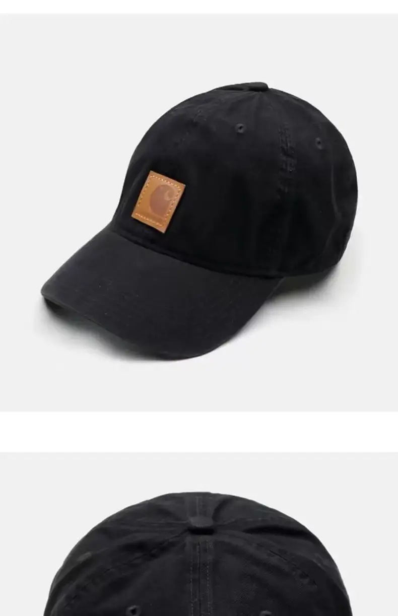Men's Black Carhartt Washed Baseball Cap — feature 9