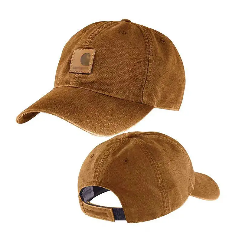 Men's Black Carhartt Washed Baseball Cap - Image 2