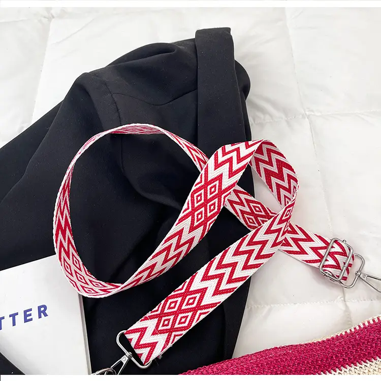 Summer Striped Woven Shoulder Bag for Women — feature 35