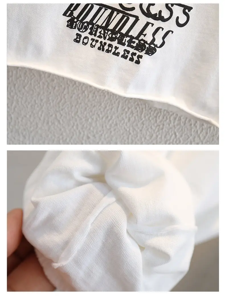 Boys Long Sleeve T-Shirt White Korean Style 2025 — feature 11