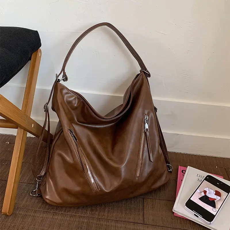 Brown Leather Shoulder Bag for Women 2025 - Image 9