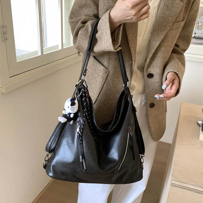 Brown Leather Shoulder Bag for Women 2025 - Image 11