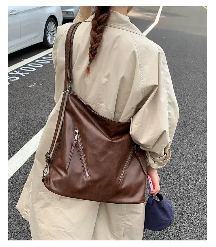 Brown Leather Shoulder Bag for Women 2025 — feature 11