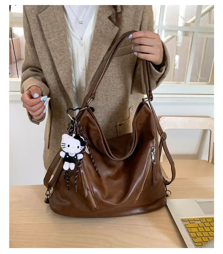Brown Leather Shoulder Bag for Women 2025 — feature 17