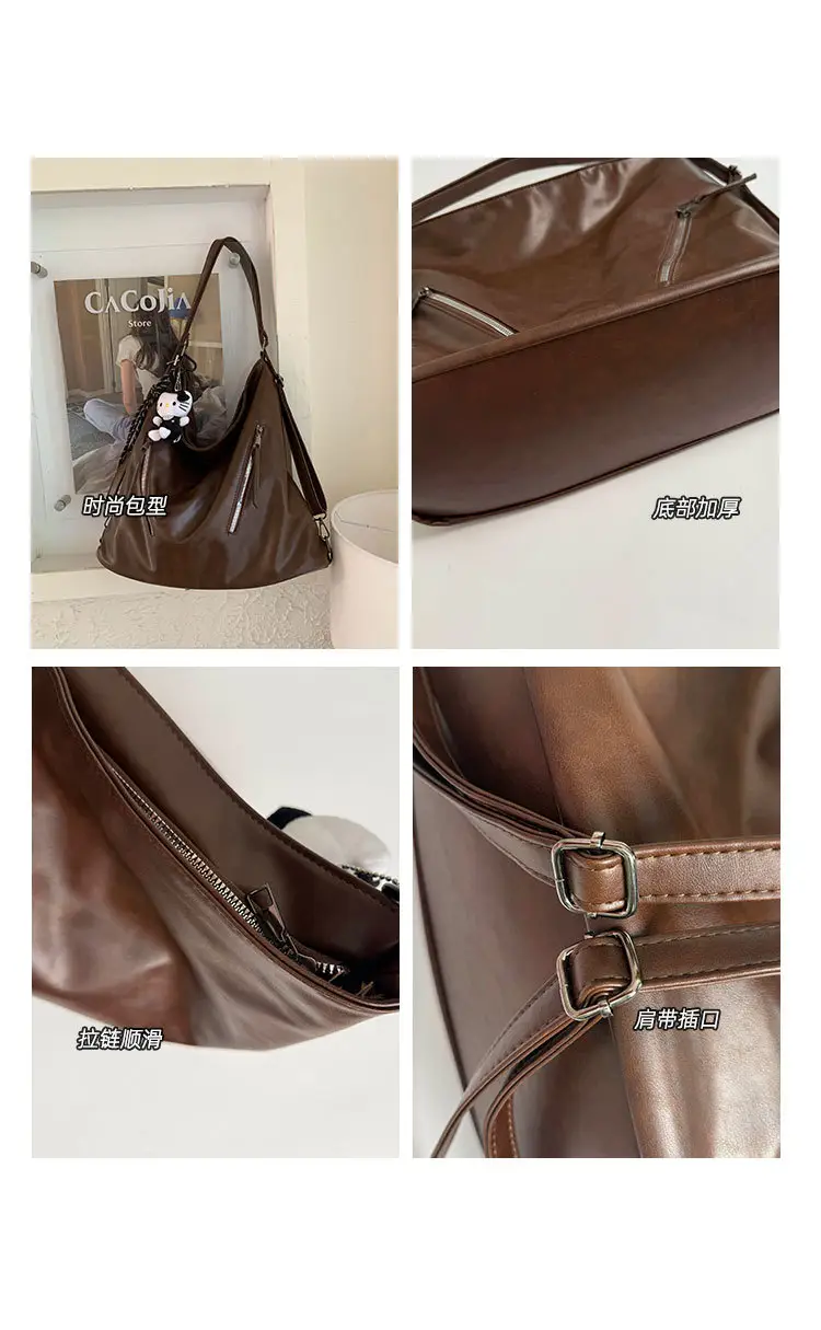 Brown Leather Shoulder Bag for Women 2025 — feature 5