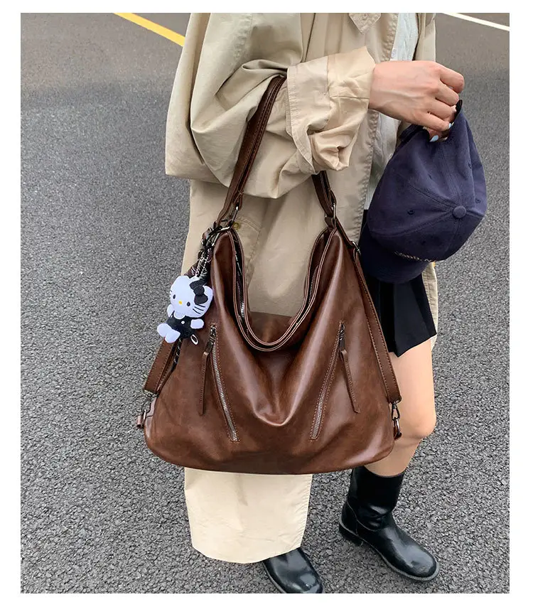 Brown Leather Shoulder Bag for Women 2025 — feature 9