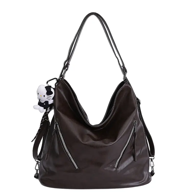 Brown Leather Shoulder Bag for Women 2025 - Image 2