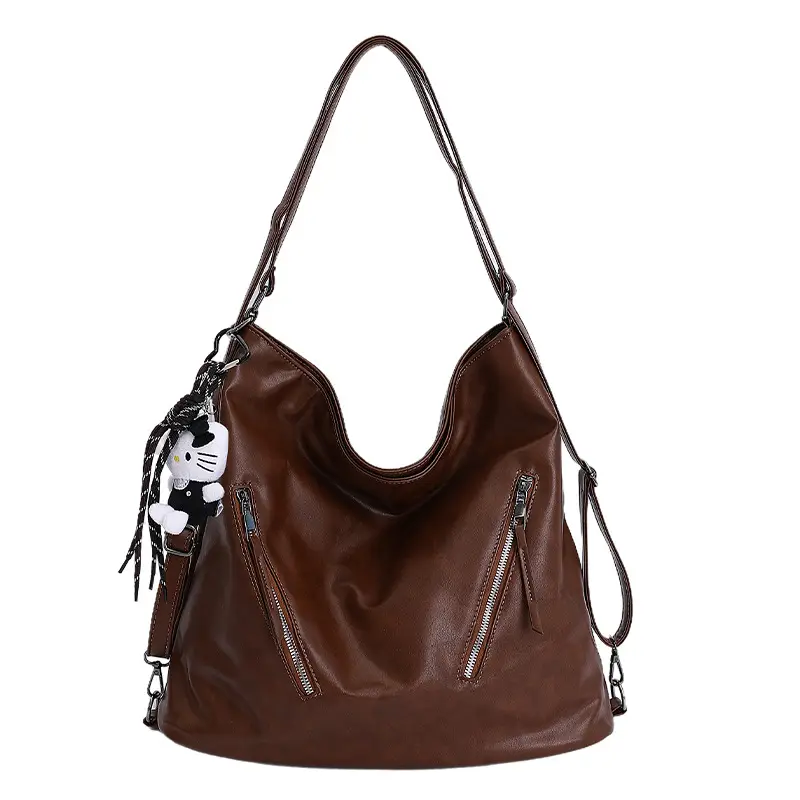 Brown Leather Shoulder Bag for Women 2025 - Image 3