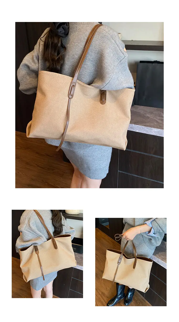 Women's Black Leather Shoulder Bag 2025 New Retro Style — feature 11