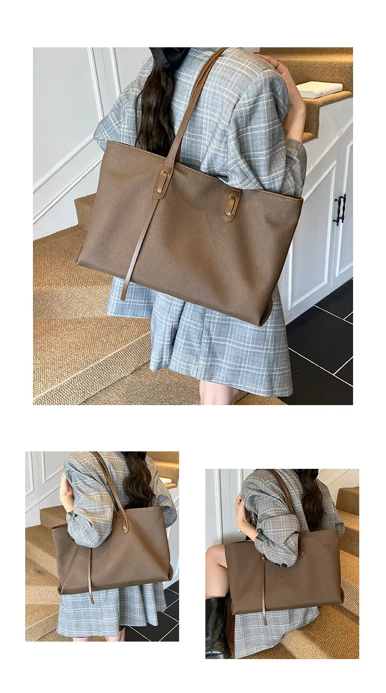 Women's Black Leather Shoulder Bag 2025 New Retro Style — feature 9