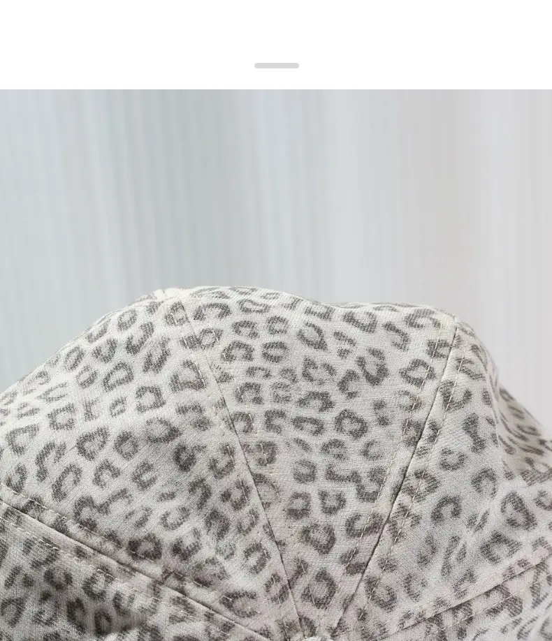 Leopard Print Octagonal Cloud Hat for Women — feature 11