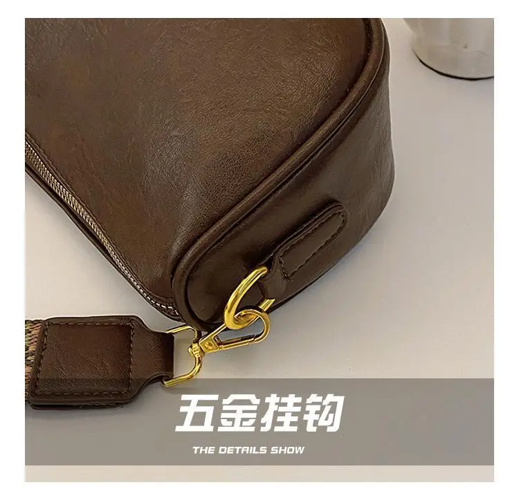 Brown Leather Shoulder Bag for Women — feature 7