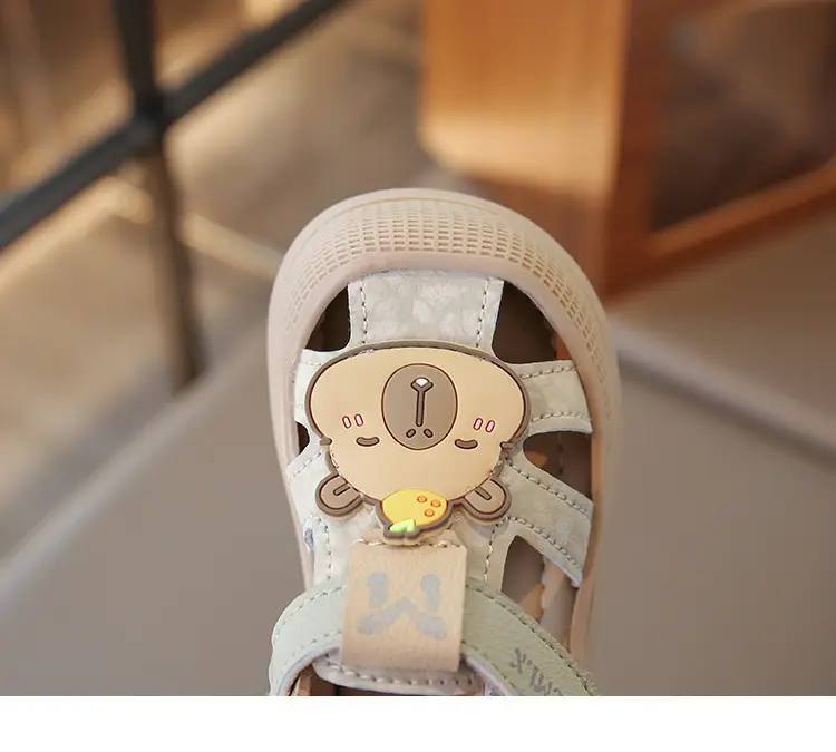 Boys' Closed-Toe Toddler Shoes 2025 Summer Sandals with Soft Non-Slip Bear Design, Korean-Style Baby Toddler Shoes for Girls — feature 18