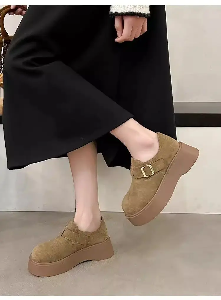 Women Thick Slip-On Birkenstock Shoes Brown 2025 — feature 11