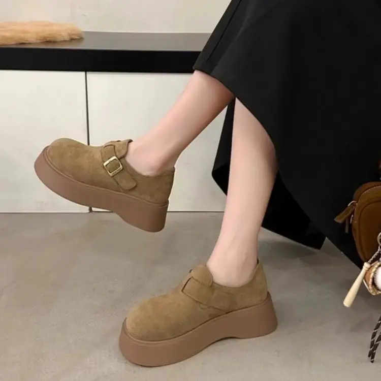 Women Thick Slip-On Birkenstock Shoes Brown 2025 — feature 2