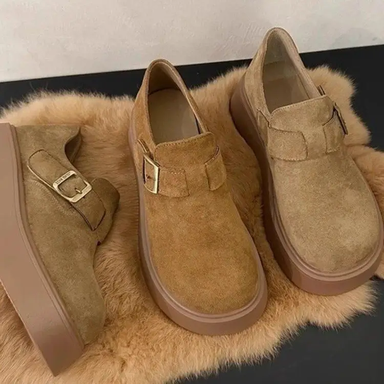 Women Thick Slip-On Birkenstock Shoes Brown 2025 — feature 3