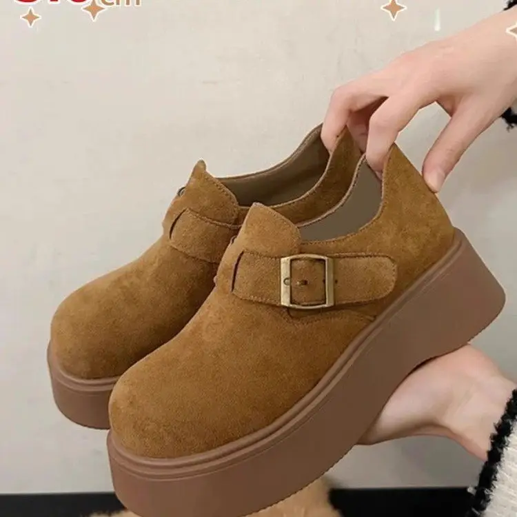 Women Thick Slip-On Birkenstock Shoes Brown 2025 — feature 4