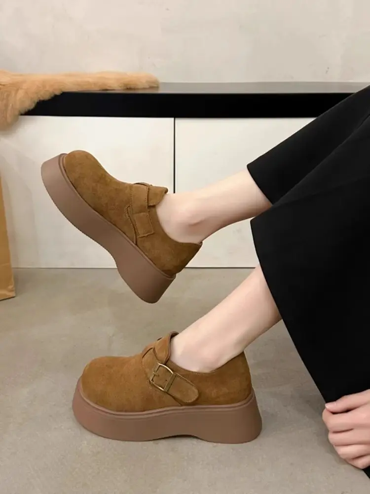 Women Thick Slip-On Birkenstock Shoes Brown 2025 — feature 6