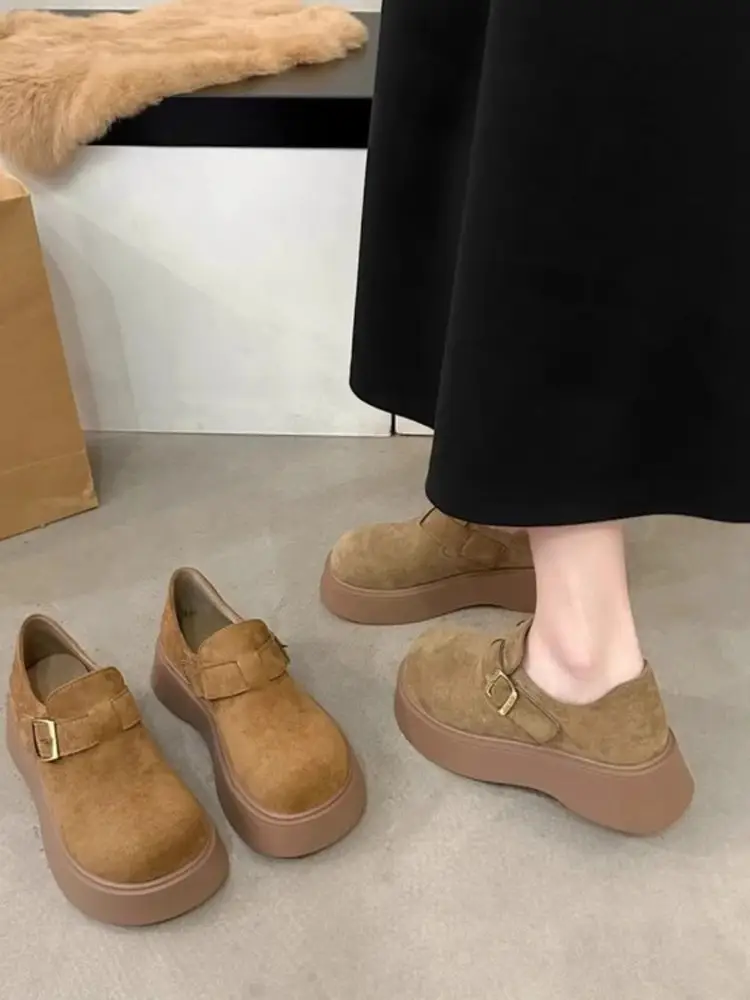 Women Thick Slip-On Birkenstock Shoes Brown 2025 — feature 7