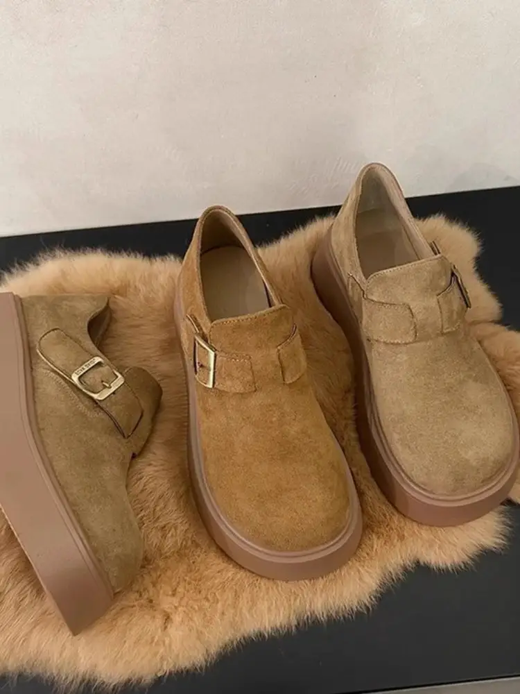 Women Thick Slip-On Birkenstock Shoes Brown 2025 — feature 9