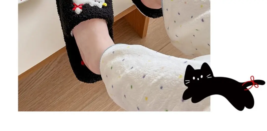 Cute Cotton Slippers for Women Autumn and Winter 2025 New Indoor Home Confinement Shoes Home Office Slippers Wholesale — feature 4