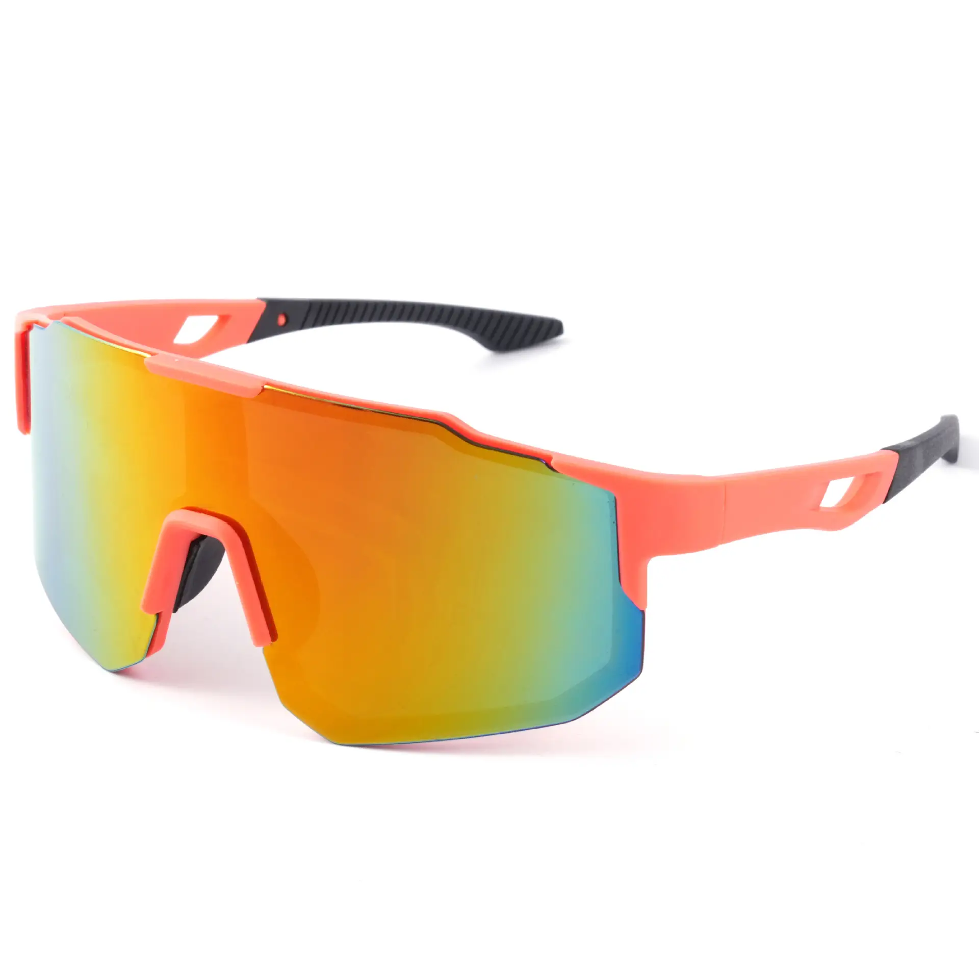 Cross-Border Outdoor Sports Sunglasses Blue Mirror Lensed Large Frame - Image 4