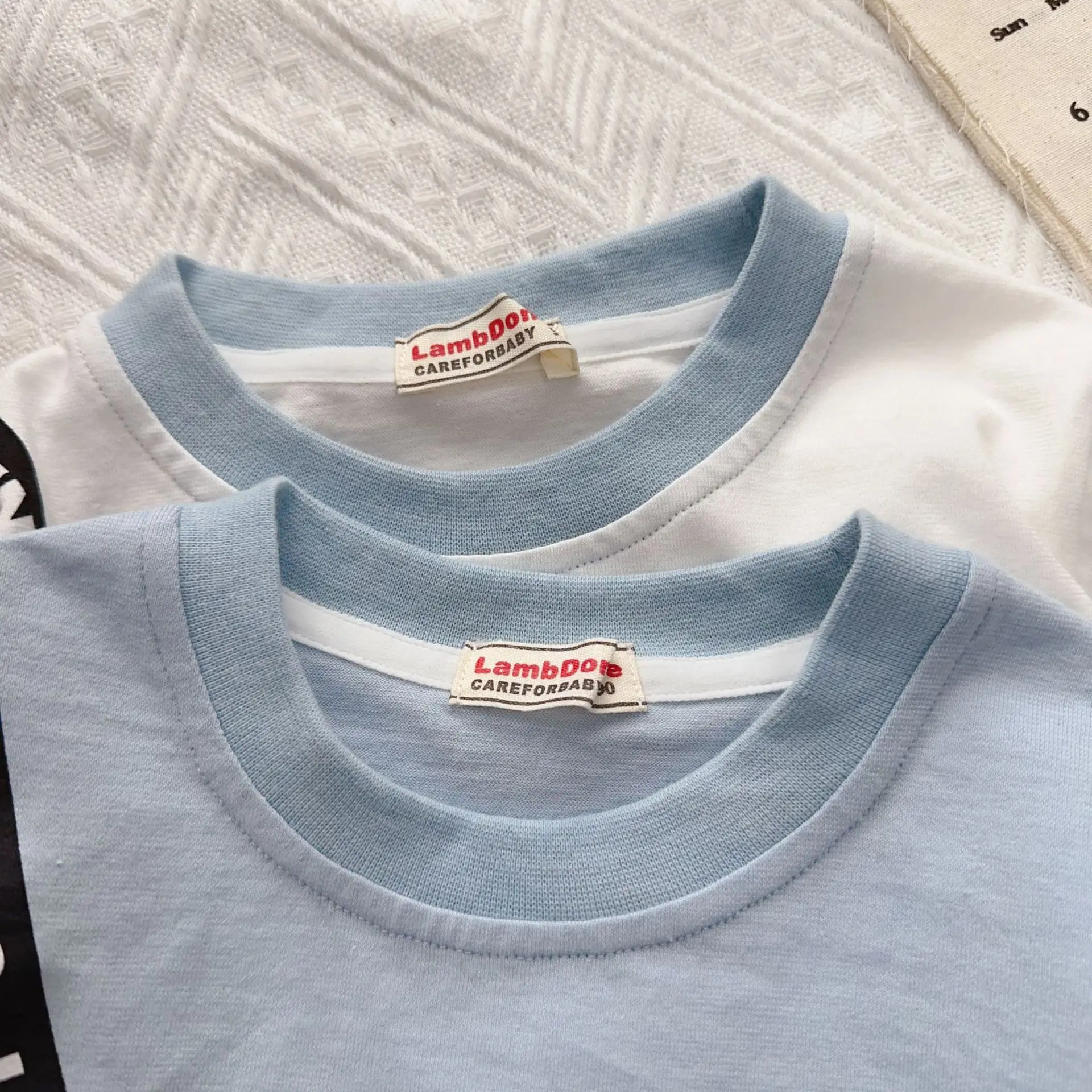 Boys' 2026 Spring T-Shirt Light Blue Long Sleeve Top — feature 18