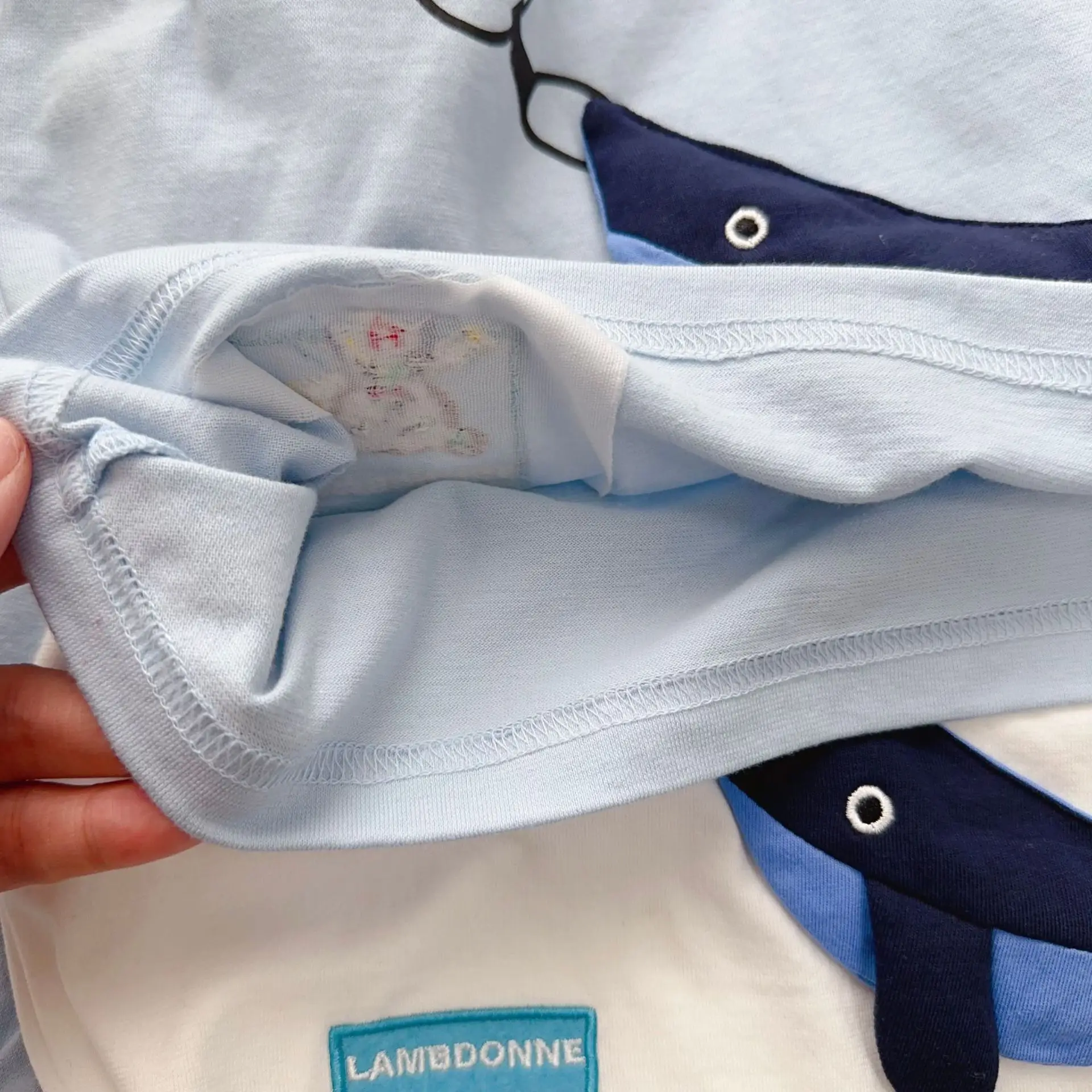 Boys' 2026 Spring T-Shirt Light Blue Long Sleeve Top — feature 23