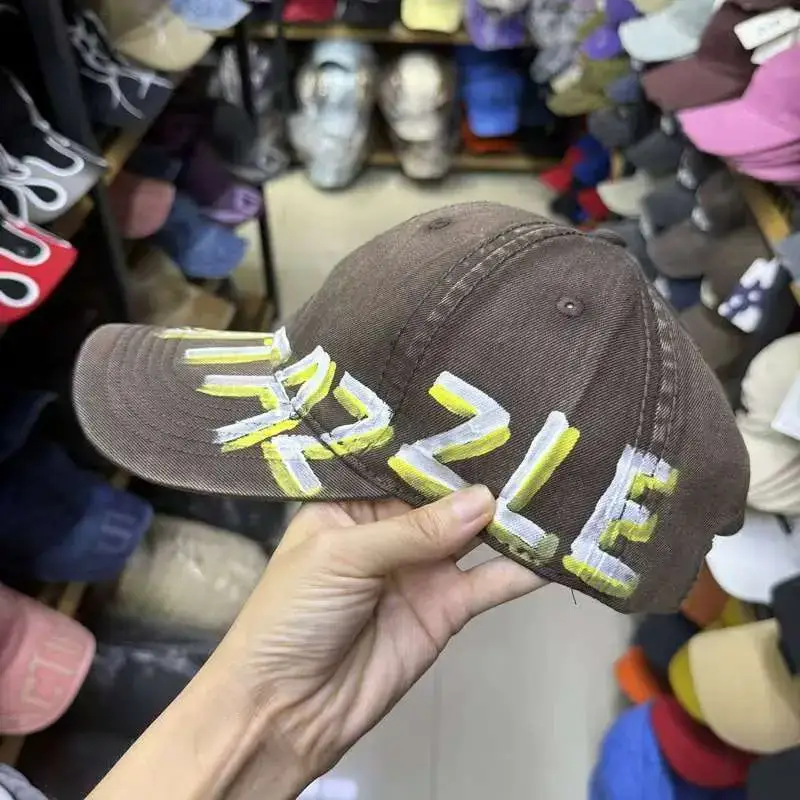 Black Hata Zeta Wide Bristle Baseball Cap Women Spring Autumn - Image 9