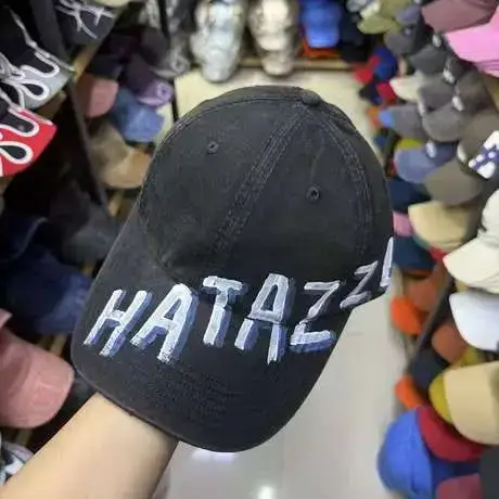 Black Hata Zeta Wide Bristle Baseball Cap Women Spring Autumn — feature 5