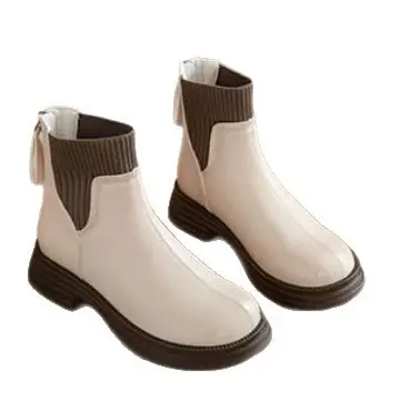 Women Chelsea Ankle Boots Black Zipper Thick Sole 2025 - Image 7