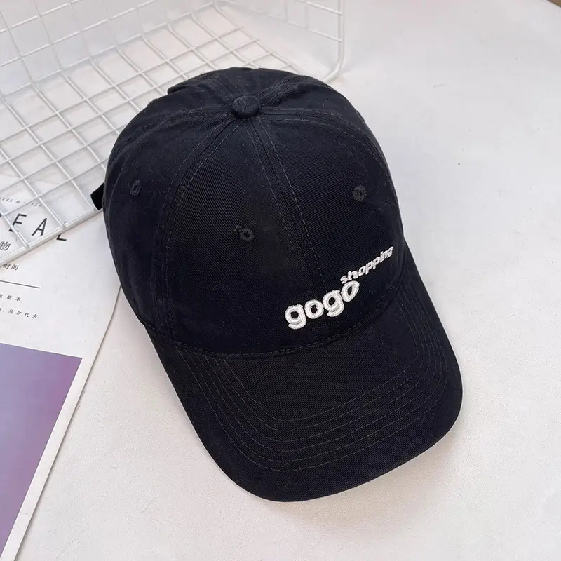 Korean Style Wash Cotton Baseball Cap for Women Men — feature 21