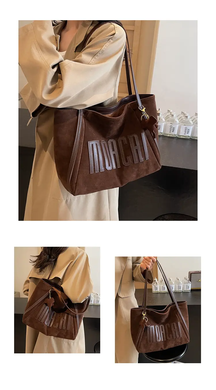 2025 New Retro Letter Shoulder Bag Women's Large Capacity — feature 13
