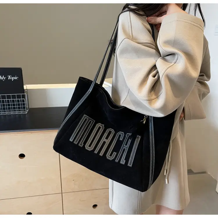2025 New Retro Letter Shoulder Bag Women's Large Capacity — feature 16