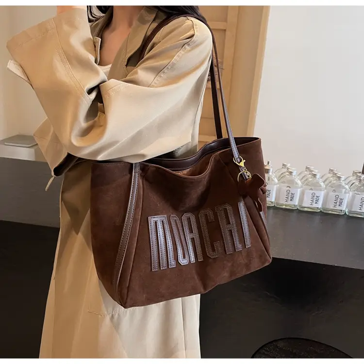 2025 New Retro Letter Shoulder Bag Women's Large Capacity — feature 18