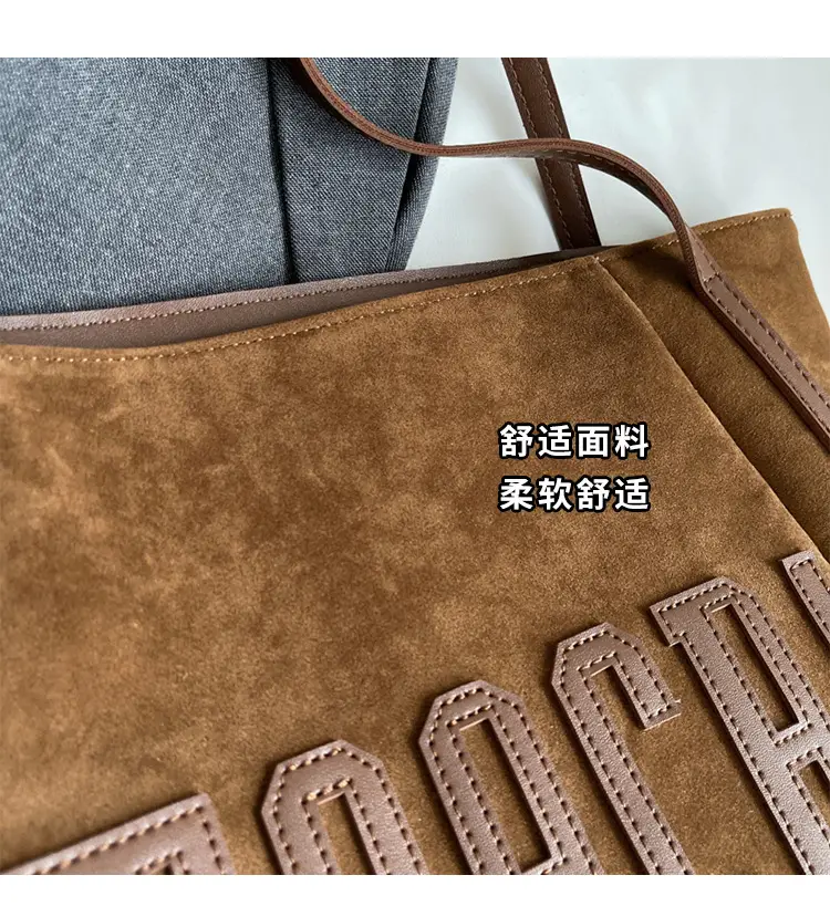 2025 New Retro Letter Shoulder Bag Women's Large Capacity — feature 8