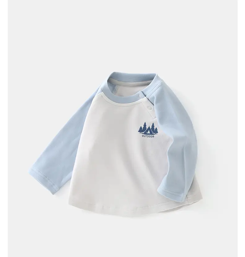 Duuduu Kids T-Shirt Brown Spring Autumn Long Sleeve — feature 10