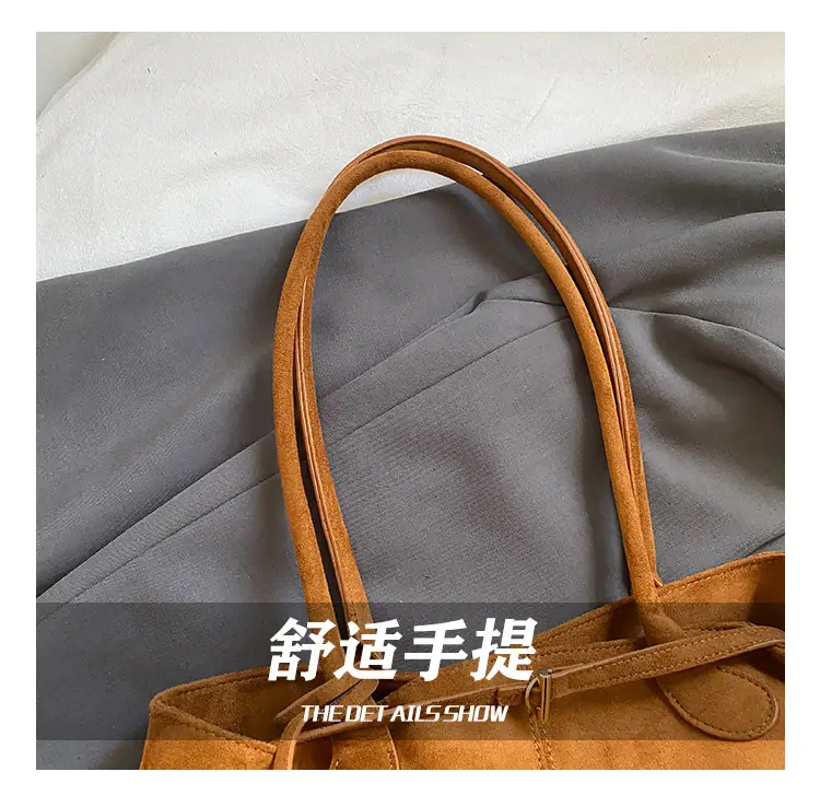 Women Large Capacity Tan Leather Tote Bag 2025 — feature 8