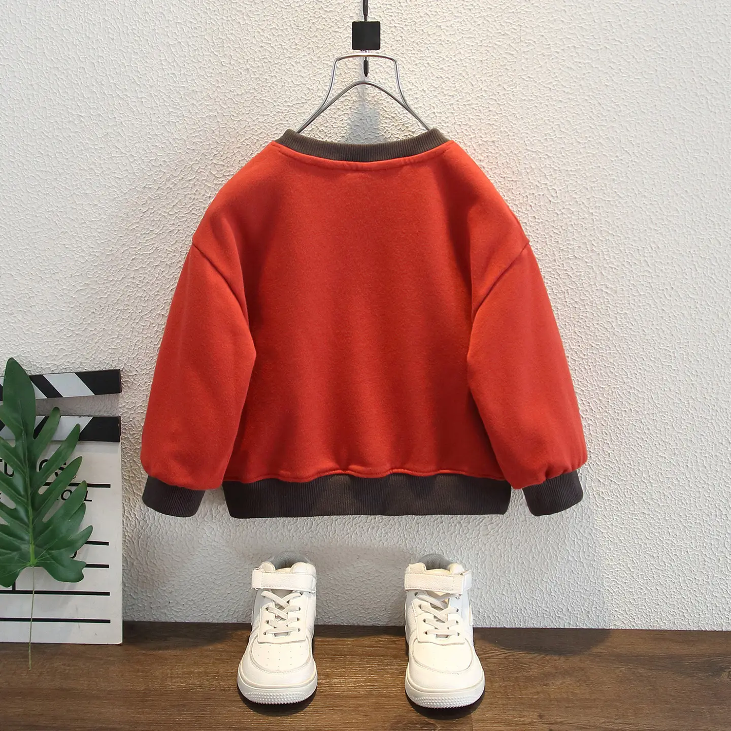 Boys Red Black Cats Sweatshirt Spring Autumn 2025 - Image 2