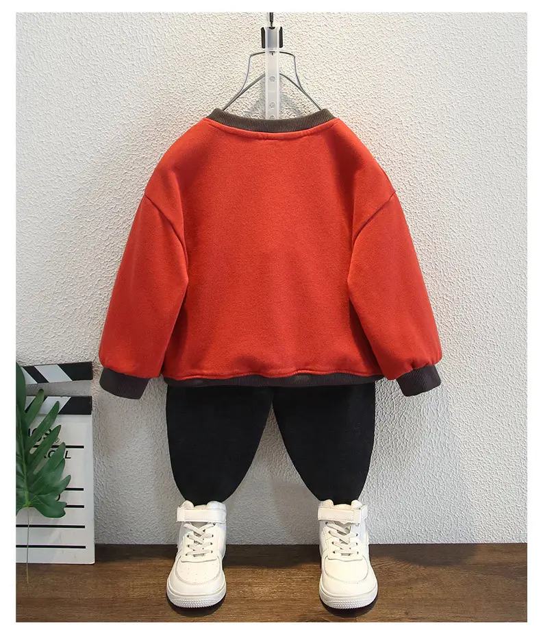 Boys Red Black Cats Sweatshirt Spring Autumn 2025 — feature 6