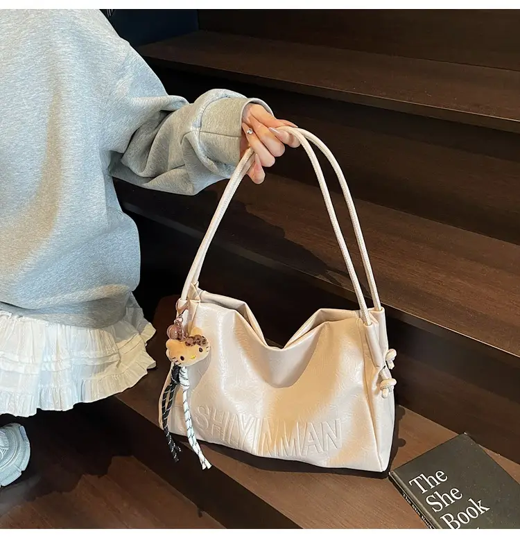 Women's Retro Brown Leather Tote Bag 2025 Autumn Winter — feature 41