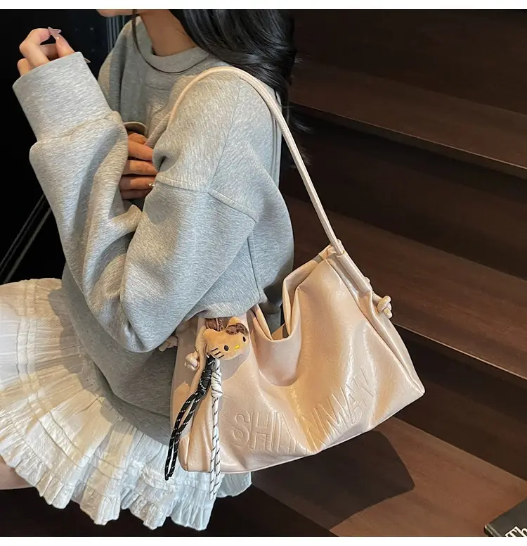 Women's Retro Brown Leather Tote Bag 2025 Autumn Winter — feature 42