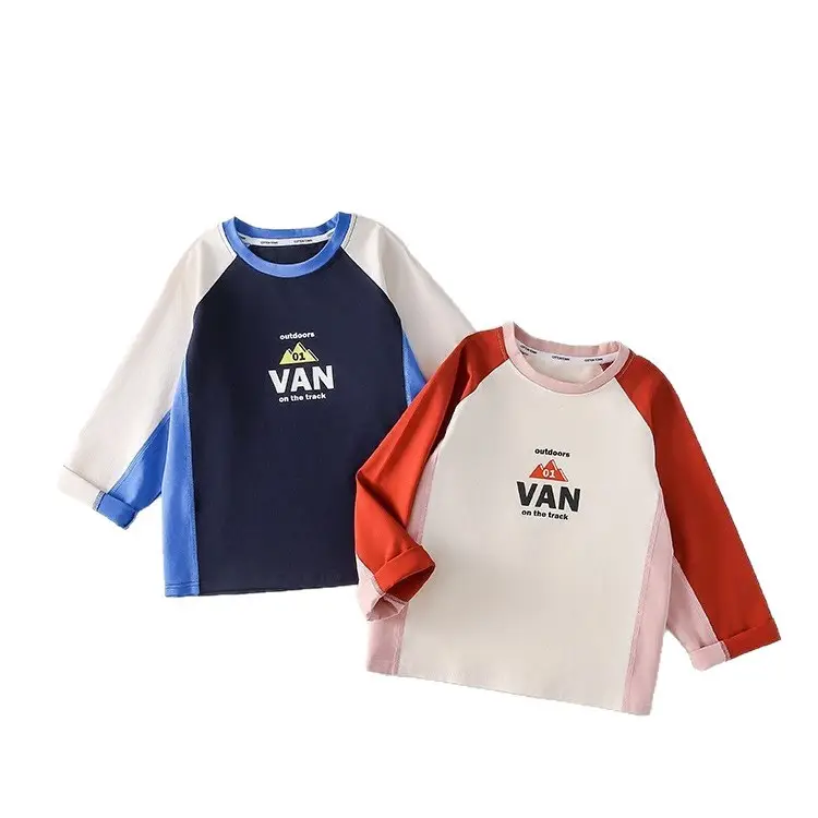 Kids Long Sleeve T-Shirt Set Boys Girls Spring Fall 2025 - Image 7