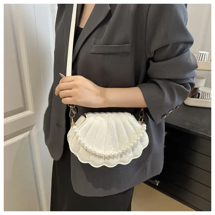 Pearl Chain Embossed Crossbody Bag for Women — feature 13