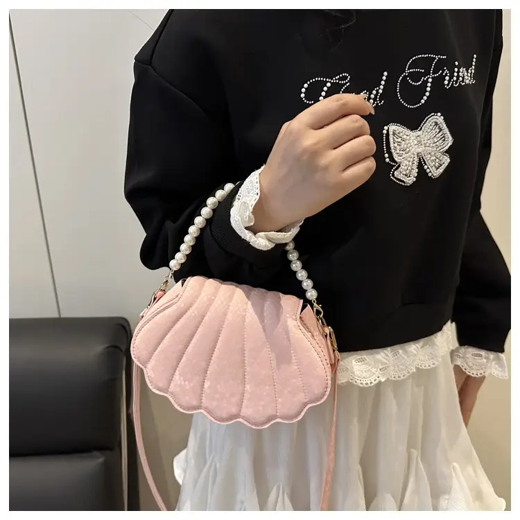 Pearl Chain Embossed Crossbody Bag for Women — feature 15