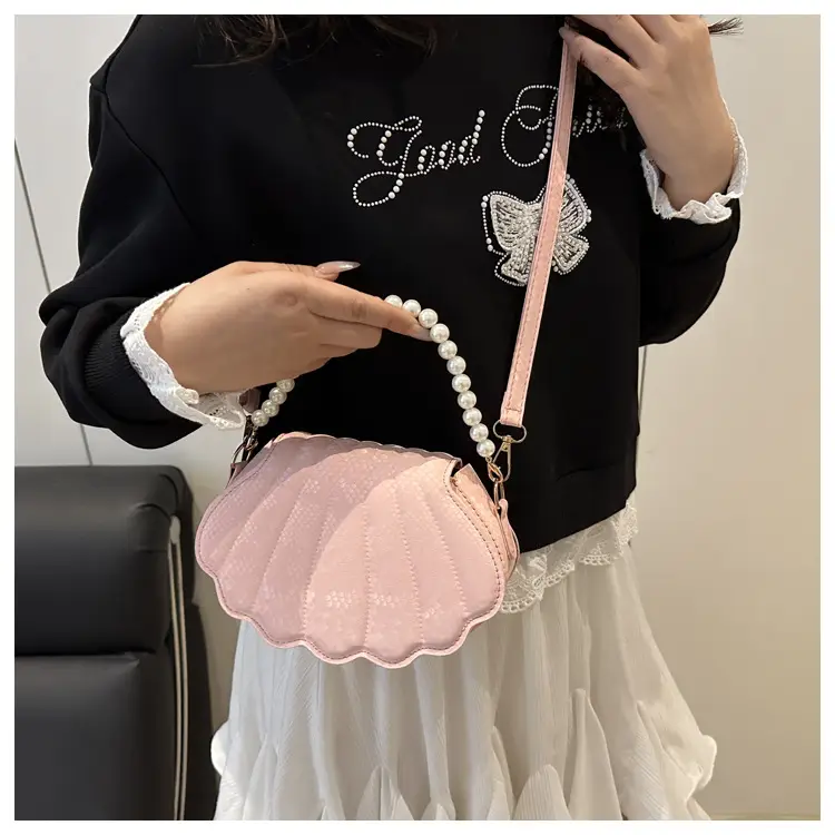 Pearl Chain Embossed Crossbody Bag for Women — feature 16